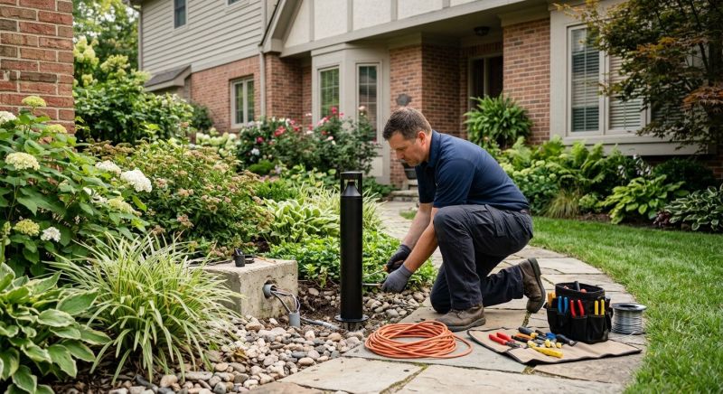 Outdoor Lamp Installation in Olathe, KS